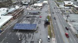 Drone footage of Hendersonville Tornado 12923 5PM [upl. by Lledra956]