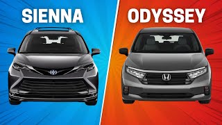 2024 Toyota Sienna Vs 2024 Honda Odyssey [upl. by Ayeki]