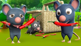 Chuhe Ke Muh Mirchi 3D Animated Hindi Stories for Kids चूहे के मूह मिर्ची कहानी Moral Stories Tales [upl. by Winthrop]