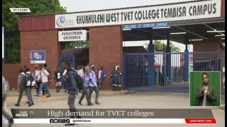 2024 Higher Education  High demand for TVET colleges [upl. by Eliezer583]