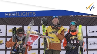 Highlights  Swiss Ragettli wins Ski Slopestyle contest in Stoneham  FIS Freestyle Skiing [upl. by Odnolor]