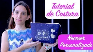 Tutorial de Costura  Neceser Personalizado en Creativa Madrid 2017 [upl. by Burk251]