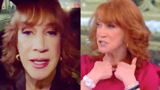 Kathy Griffin Shocked By Own Speaking Voice On The View [upl. by Marl]