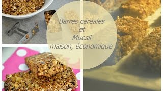 🍴 Recette barres de céréales maison cuisine rapide [upl. by Seni]