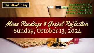 Todays Catholic Mass Readings amp Gospel Reflection  Sunday October 13 2024 [upl. by Nea]