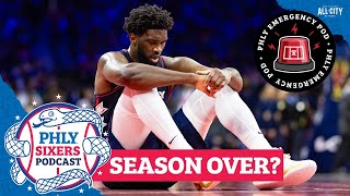 EMERGENCY POD Joel Embiid meniscus injury throws Sixers into chaos  PHLY Sixers [upl. by Saraiya287]