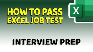 How To Pass Microsoft Excel Test  Get ready for the Interview [upl. by Nahgen]