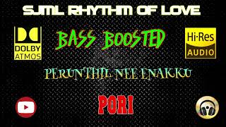 Perunthil Nee Enakku  Pori  Dhina  BASS BOOSTED AUDIO [upl. by Josefina]