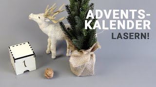 Adventskalender individuelle Schachteln lasern [upl. by Soloma301]