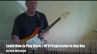 How To Play Basic IIVV Rock or Blues Pattern in Any Key [upl. by Niletac560]