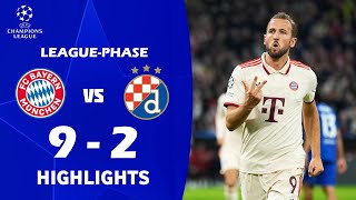 Bayern München gegen Dinamo Zagreb 92 Höhepunkte und Tore  Champions League 202425 [upl. by Akienaj]