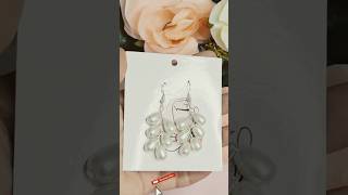 Diy pearl earrings making diy diycrafts earrings trending trendingshorts [upl. by Macey]