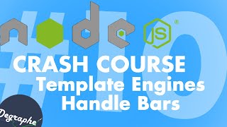 Template Engines  Handle Bars  Node JS Crash Course 10 [upl. by Nwahsd]