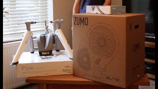 Elite Zumo Smart Turbo Trainer  Unboxing  First Thoughts  Noise Test Vs Tacx Flow T2240 [upl. by Eiramanitsirhc]