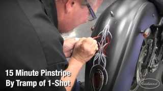 How To Pinstripe Like A Master with Pinstriping Pro Tramp Warner of 1Shot Paint at Eastwood [upl. by Ynatterb516]