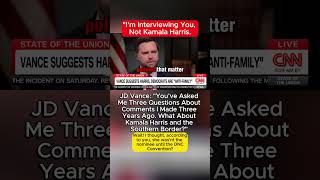 JD Vance quotYou’ve Asked Me Three Questions About Comments I Made Three Years Ago trump [upl. by Cartan]