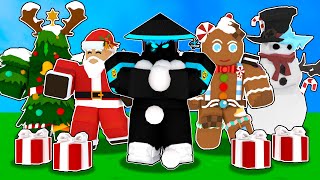 So I used CHRISTMAS ITEMS ONLY in Roblox Bedwars [upl. by Feola]