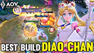 DIAO CHANSAILOR MOON GAMEPLAY  BEST BUILD  ARENA OF VALOR  AOV [upl. by Anamuj]