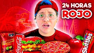 24 HORAS COMIENDO Y COCINANDO TODO ROJO 🔴  Patho [upl. by Lyssa]