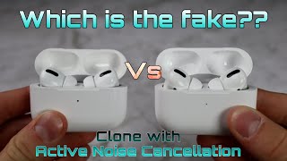 Whitepods Pro VS Airpods pro  Clone with REAL Active Noise Cancelling [upl. by Aeuhsoj]