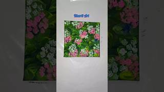 art  flowers painting with leaves flowerart [upl. by Angelis]