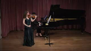 Hannie McGarity  Brahms Violin Sonata in G Major [upl. by Januarius]