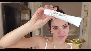 FULL VIDEO Kendall Jenners Real Skincare Routine Without Proactive Acne Treatment [upl. by Aehcim]