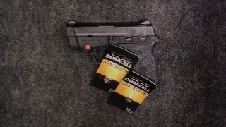 Battery Change for Crimson Trace Laser  MampP Bodyguard 380 by Smith amp Wesson  Easy Replacement [upl. by Hymen]