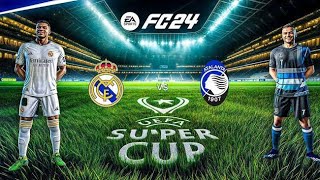 FC 24  Real Madrid vs Atalanta Ft Mbappe  UEFA Super Cup Final 2024  PS4™ Full Gameplay [upl. by Eldwon846]