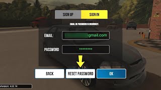 How to Reset Password in Car Parking [upl. by Sigler]