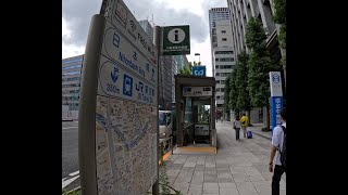 【東京】日本橋駅から地下道を通って茅場町駅まで歩く [upl. by Dugas]