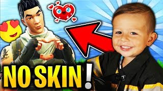 CE GOSSE DE 6 ANS EST HEUREUX CAR IL VA AVOIR SON PREMIER SKIN SUR FORTNITE BATTLE ROYALE [upl. by Carolle]