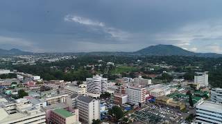 4K HD drone flight over downtown Blantyre Malawi [upl. by Albin869]