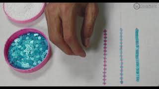 Hand Embroidery Tutorial for Beginners  How to sew sequins [upl. by Richardson]