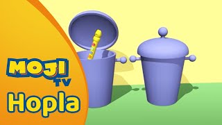 ER ZIT MUZIEK IN DE PRULLENBAK 🗑️  HOPLA 🐇  Nederlandse Kinderseries  MojiTV [upl. by Kristi]