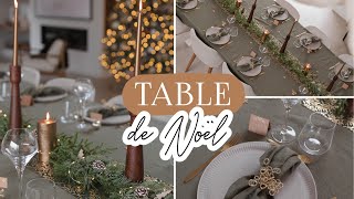 Ma décoration de table de noël  2023 [upl. by Arremat]