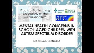 Mental Health Concerns in SchoolAge Children with Autism [upl. by Llenyl583]