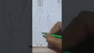 Drawing girls from backside with pencil  part  4 shorts ytshorts aparnarajawat drawing drip [upl. by Doralia]