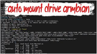 Auto Mount Drive Armbian Linux [upl. by Reviere]