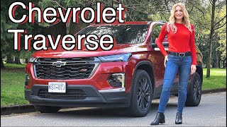 2022 Chevrolet Traverse review  Big Great value SUV [upl. by Gussy301]