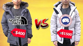 Are Canada Goose Down Jackets A Rip Off  400 North Face VS 1500 Canada Goose [upl. by Sigismond880]