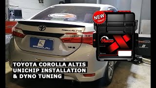 Toyota Corolla Altis Unichip ECU Remap Reflash Installation amp Dyno Tuning [upl. by Essila976]