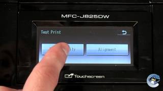 Brother DCPJ825DW How to do a Test Print [upl. by Eldwin]