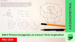 Vols saber 🤔 com utilitzar leix de simetria 🕸 per resoldre laxonometria dimètrica DIN5❓ PAU 2020 [upl. by Cob]