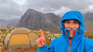 🏴󠁧󠁢󠁳󠁣󠁴󠁿 Is This Glencoe’s Finest View  Wild Camping in the Scottish Highlands [upl. by Battista]