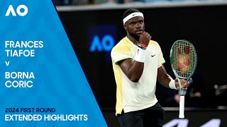 Frances Tiafoe v Borna Coric Extended Highlights  Australian Open 2024 First Round [upl. by Felicidad235]