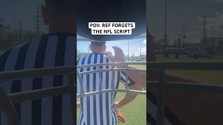 POV REF FORGETS THE NFL SCRIPT nfl funny shorts [upl. by Gard178]