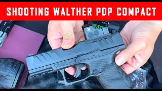 Shooting Walther PDP Compact 4 Inch Optics Ready Paintball Pistol MCS [upl. by Alhsa710]