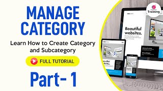 Learn How to Create Category and Subcategory  Part 1 in Hindi [upl. by Faythe]