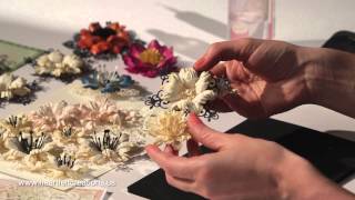 How do I create elegant papercrafted flowers 5 step by step techniques [upl. by Ecnatsnok]